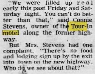 Tour-Inn Motel (Tour-In Motel) - Nov 1973 Article